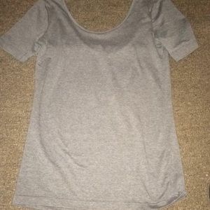 Grey short sleeve shirt
